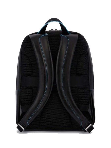 backpack BLUE SQUARE line, leather Black - Laptop backpacks