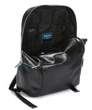 PIQUADRO backpack BLUE SQUARE line, leather Black - Laptop backpacks - 4