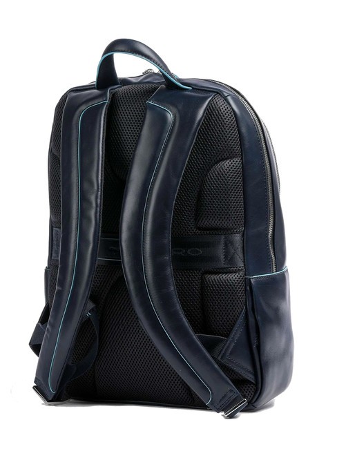 backpack BLUE SQUARE line, leather blue - Laptop backpacks