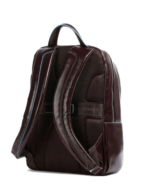 backpack BLUE SQUARE line, leather MAHOGANY - Laptop backpacks