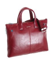 PIQUADRO folder BLUE SQUARE, PC mount 15,6 ", expandable RED - Work Briefcases - 3