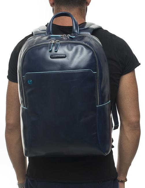 backpack BLUE SQUARE, 15.6 "PC holder blue - Laptop backpacks