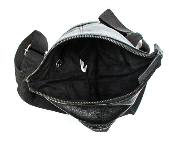 pouch Leather BLACK - Over-the-shoulder Bags for Men