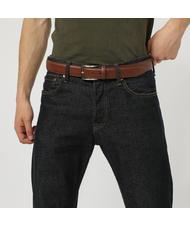 TIMBERLAND belt CLASSIC, in hammered leather COGNAC - Belts - 5