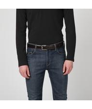 TIMBERLAND belt CLASSIC, in leather, Made in Italy cocoa - Belts - 5