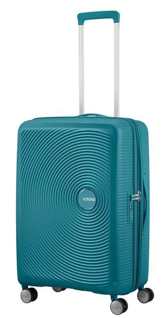 SOUNDBOX SPINNER Medium trolley, expandable JADE GREEN - Rigid Trolley Cases