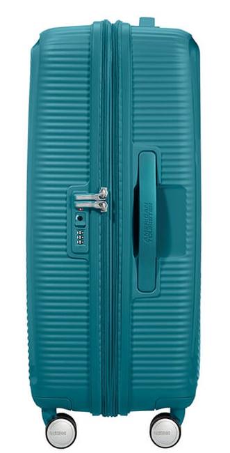 SOUNDBOX SPINNER Medium trolley, expandable JADE GREEN - Rigid Trolley Cases