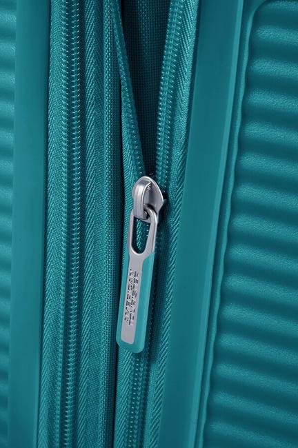 SOUNDBOX SPINNER Medium trolley, expandable JADE GREEN - Rigid Trolley Cases