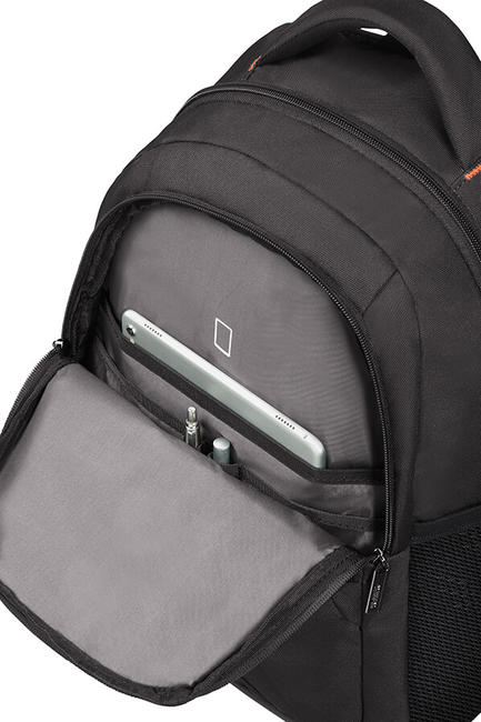 Backpack AT WORK, tablet and PC 15.6 " BLACK / ORANGE - Laptop backpacks