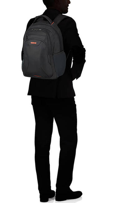 Backpack AT WORK, tablet and PC 15.6 " BLACK / ORANGE - Laptop backpacks