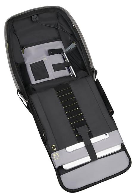 backpack SECURIPAK, with anti-theft system, 15.6” PC case gray - Laptop backpacks