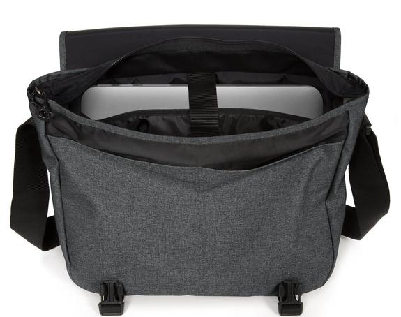 Messenger bag DELEGATE, 17” PC case BlackDenim - Work Briefcases