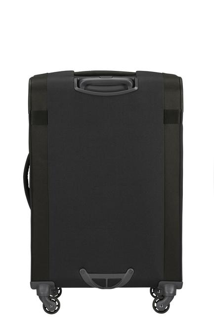 trolley CITYBEAT, ultralight hand luggage, expandable BLACK - Semi-rigid Trolley Cases