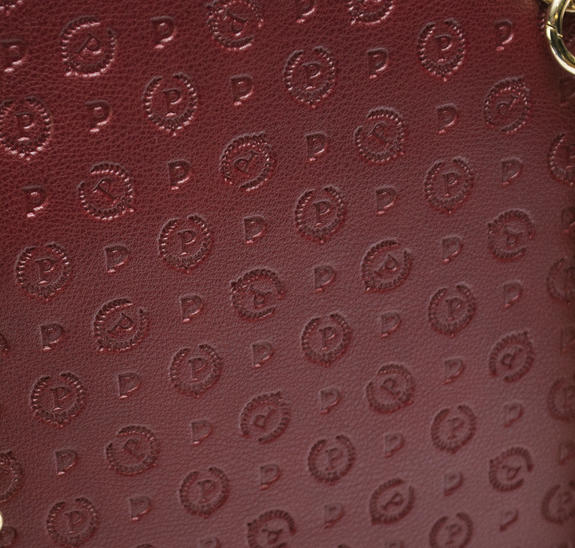 Heritage Embossed Handbag; with shoulder strap bordeaux - Women&rsquo;s Bags