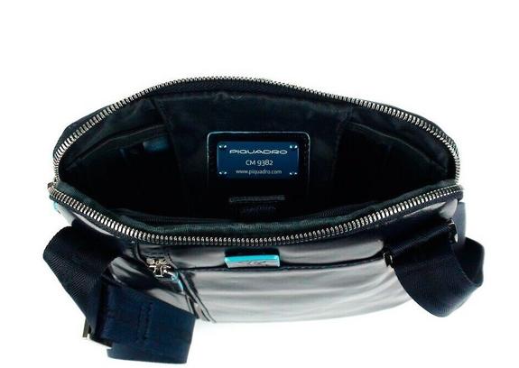 bag BLUE SQUARE, iPad holder blue - Over-the-shoulder Bags for Men