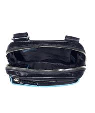 PIQUADRO bag BLUE SQUARE, tablet holder, in leather blue - Over-the-shoulder Bags for Men - 4