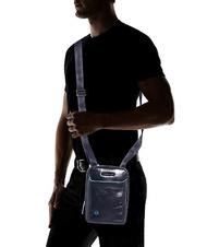 PIQUADRO bag BLUE SQUARE, tablet holder, in leather blue - Over-the-shoulder Bags for Men - 5