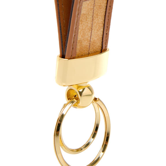 Keychains PRIMACLASSE GEO CLASSIC, double ring NATURAL - Key holders