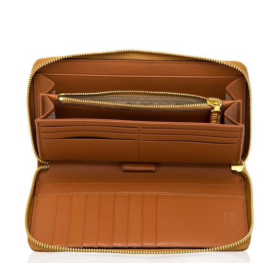 Wallet ALVIERO MARTINI 1 ^ CLASSE GEO CLASSIC, Zip Around, with coin purse NATURAL - Women’s Wallets