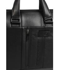 PIQUADRO folder URBAN, PC holder 15,6 ", in leather Black - Work Briefcases - 7