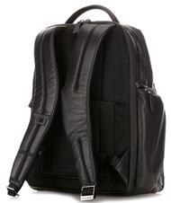 PIQUADRO backpack URBAN FAST-CHECK, PC holder 15,6 ", in leather Black - Laptop backpacks - 6