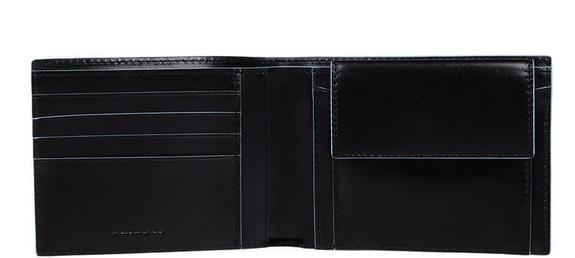 wallet BLUE SQUARE, in leather, with RFID Black - Men’s Wallets