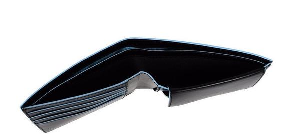 wallet BLUE SQUARE, in leather, with RFID Black - Men’s Wallets