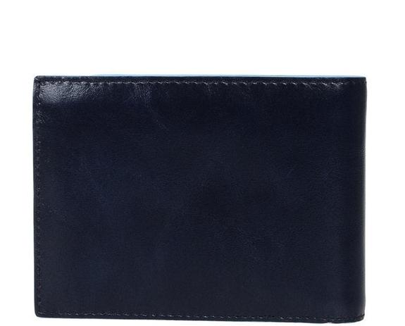 wallet BLUE SQUARE, in leather, with RFID blue - Men’s Wallets