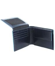 PIQUADRO wallet BLUE SQUARE line, in leather blue - Men’s Wallets - 3