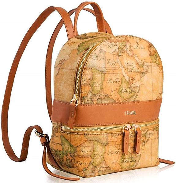 ALVIERO MARTINI 1 ^ CLASS Geo Classic print shoulder backpack NATURAL - Women’s Bags