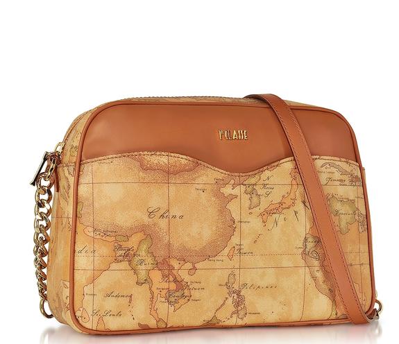ALVIERO MARTINI 1 ^ CLASS Geo Shoulder bag, finished in leather NATURAL - Women’s Bags