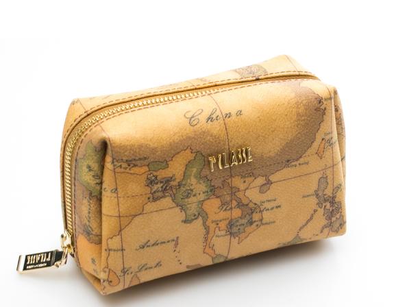ALVIERO MARTINI 1 ^ CLASS Necessaire print GEO CLASSIC NATURAL - Sachets & Travels Cases