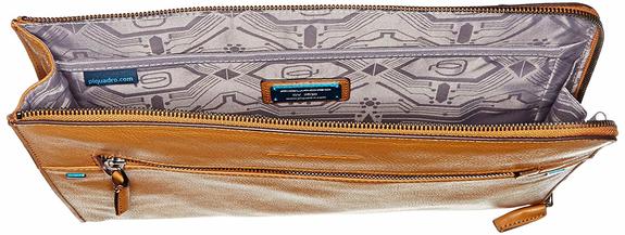 iPad case PIKE, in leather, with shoulder strap LEATHER - Tablet holder& Organizer