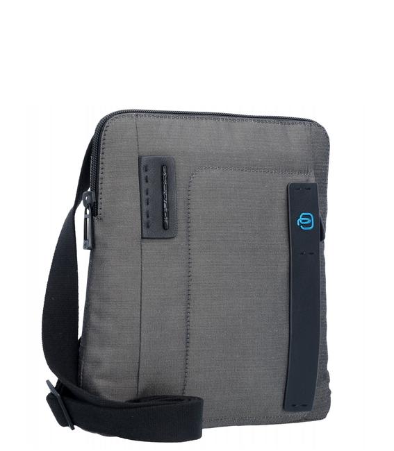 bag PULSE P16 line, iPad holder CHEVRON / GRAY - Over-the-shoulder Bags for Men