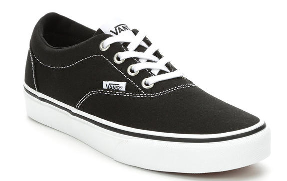 sneakers DOHENY, in canvas BLACK / WHITE - Men’s shoes