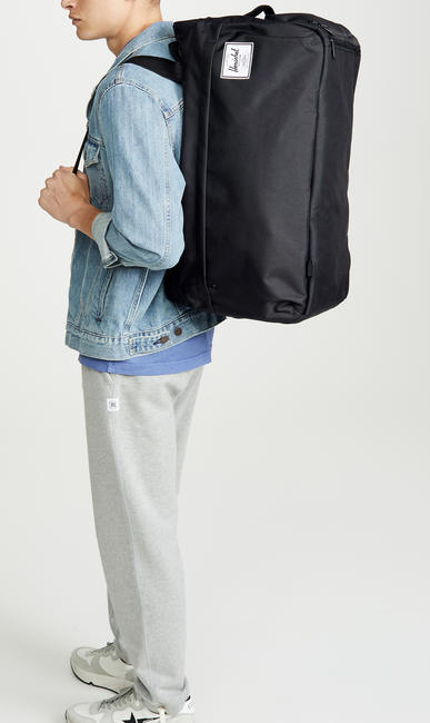 duffel bag OUTFITTER, with retractable shoulder straps RAVEN CROSSHATCH - Duffle bags