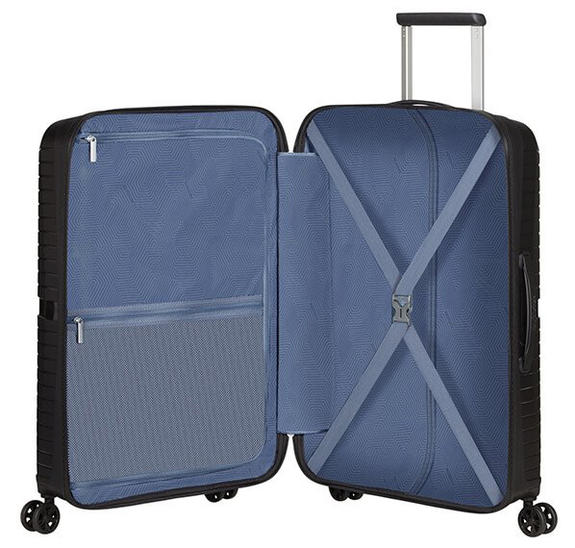 Trolley AIRCONIC, medium size, light ONYX BLACK - Rigid Trolley Cases