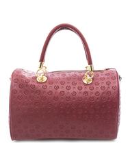 POLLINI Embossed Heritage Bowler handbag, with shoulder strap - Women&rsquo;s Bags