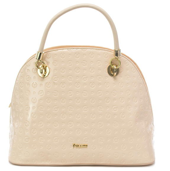 Embossed Heritage Handbag, with shoulder strap nude - Women&rsquo;s Bags