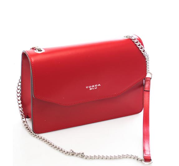 BLUE TOSCA Margherita Shoulder bag, in leather RED - Women&rsquo;s Bags