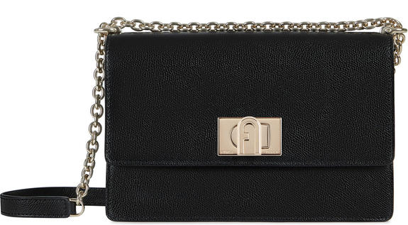 1927 Small Shoulder bag, in leather Black - Women’s Bags