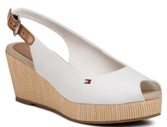 TOMMY HILFIGHER Elba Wedge sandals ivory - Women&rsquo;s shoes