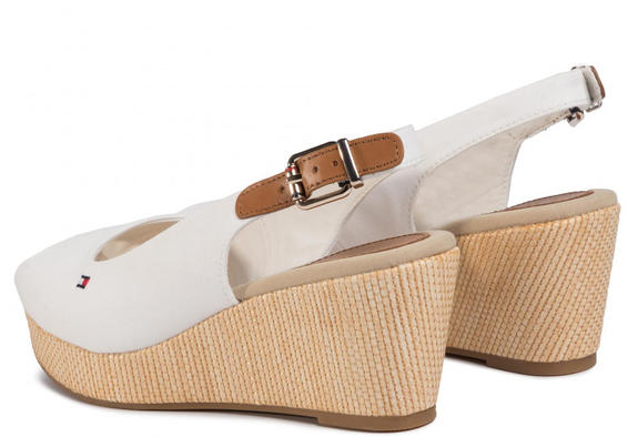 TOMMY HILFIGHER Elba Wedge sandals ivory - Women&rsquo;s shoes