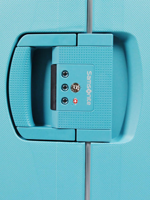 Trolley S'CURE Line, medium size AQUA BLUE - Rigid Trolley Cases