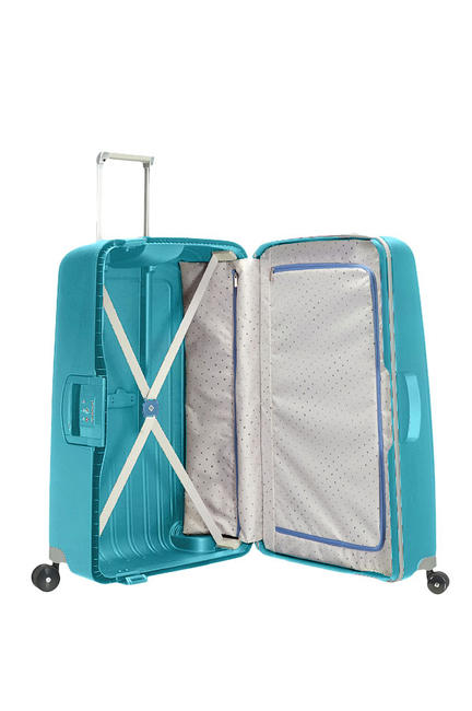 trolley S CURE, large size AQUA BLUE - Rigid Trolley Cases