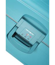 SAMSONITE trolley S CURE, large size AQUA BLUE - Rigid Trolley Cases - 5