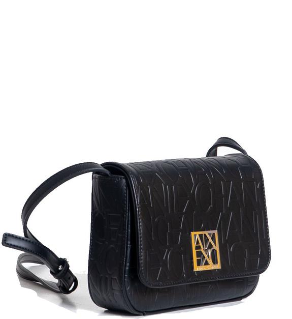 LOGO EMBOSSED Shoulder bag, logo print Black - Women’s Bags