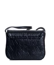 ARMANI EXCHANGE LOGO EMBOSSED Shoulder bag, logo print Black - Women’s Bags - 3