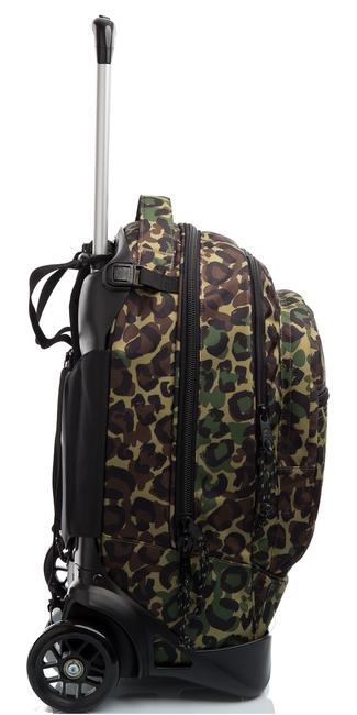  NEW PLUG ANIMALIER Trolley backpack 3 in 1 LEO GREEN - Backpack trolleys