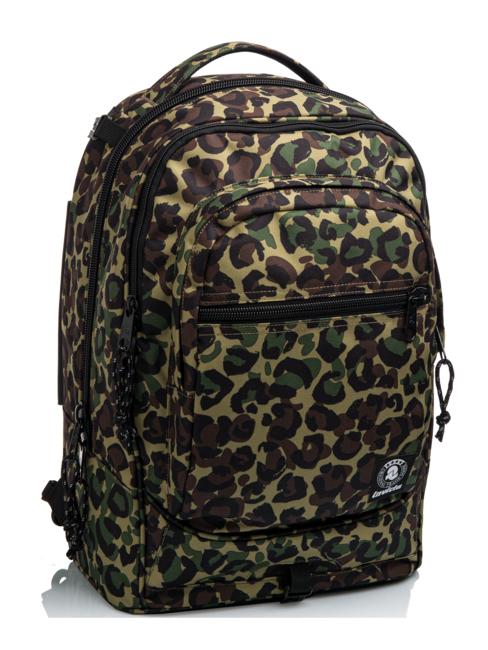  NEW PLUG ANIMALIER Trolley backpack 3 in 1 LEO GREEN - Backpack trolleys